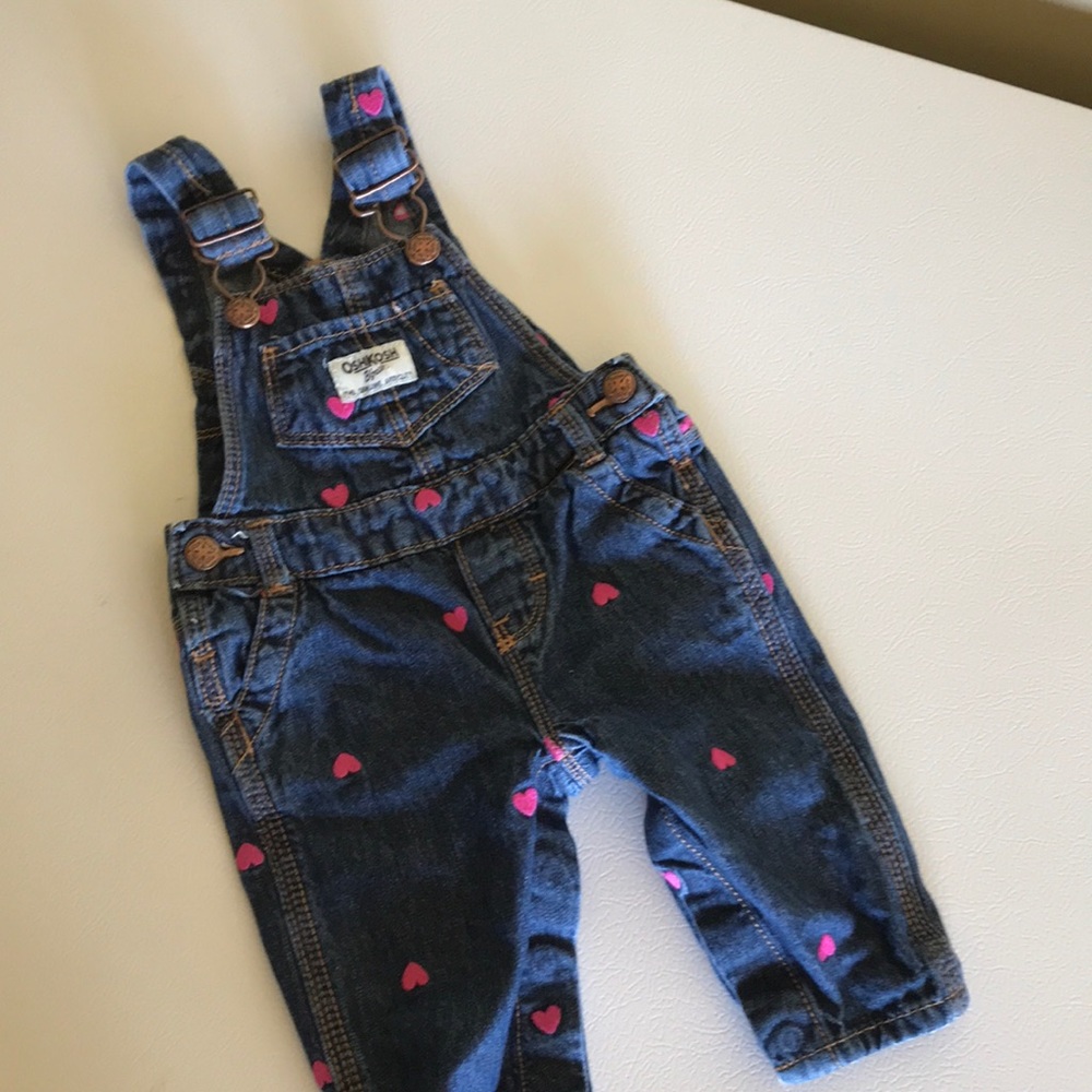 Oshkosh size 6 months little girls overalls